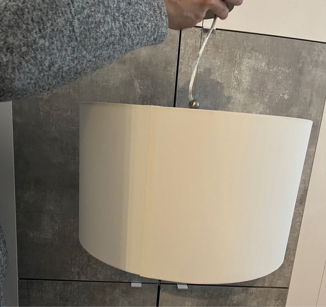 Lampadario color bianco sporco
