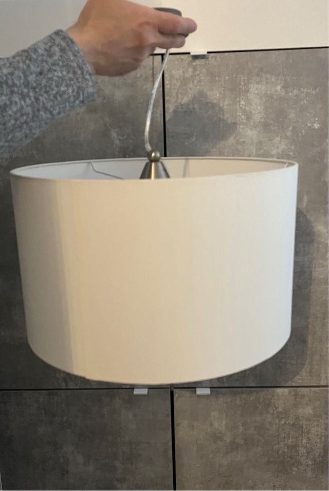 Lampadario color bianco sporco