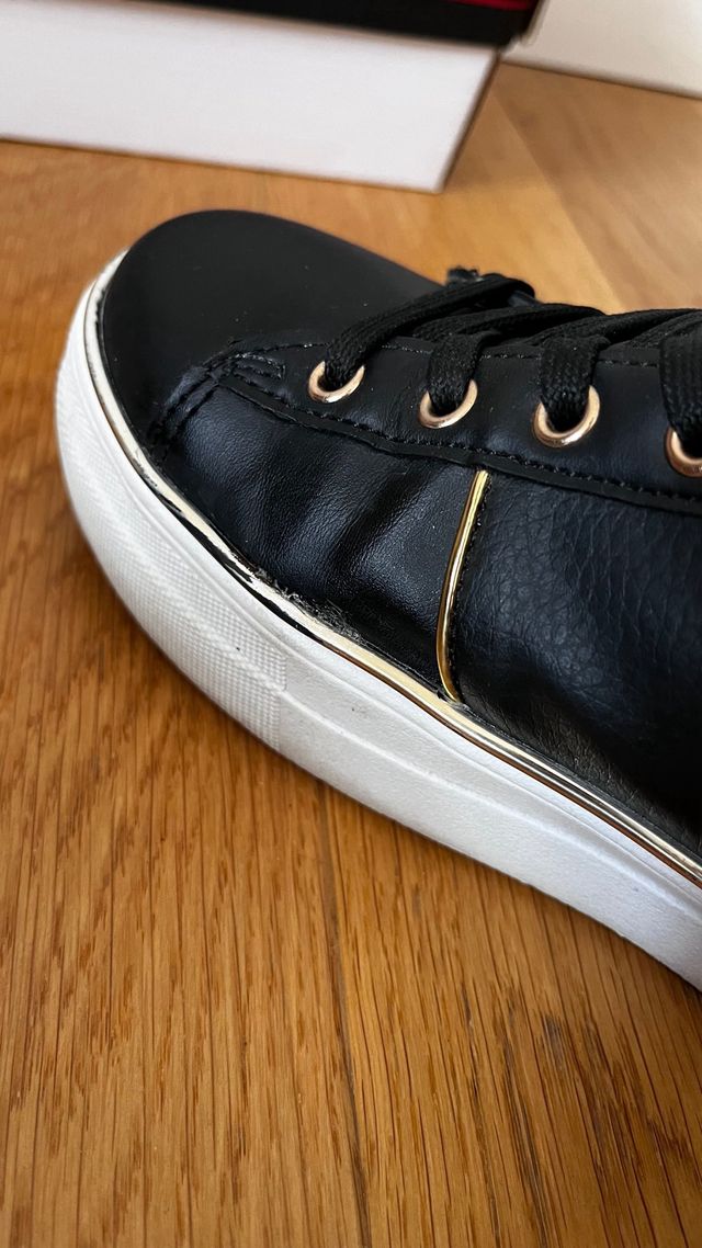 Sneakers Conte of Florence nero e oro n. 38