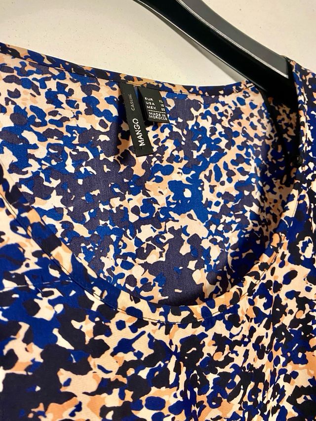 Vestido estampado Mango talla XL