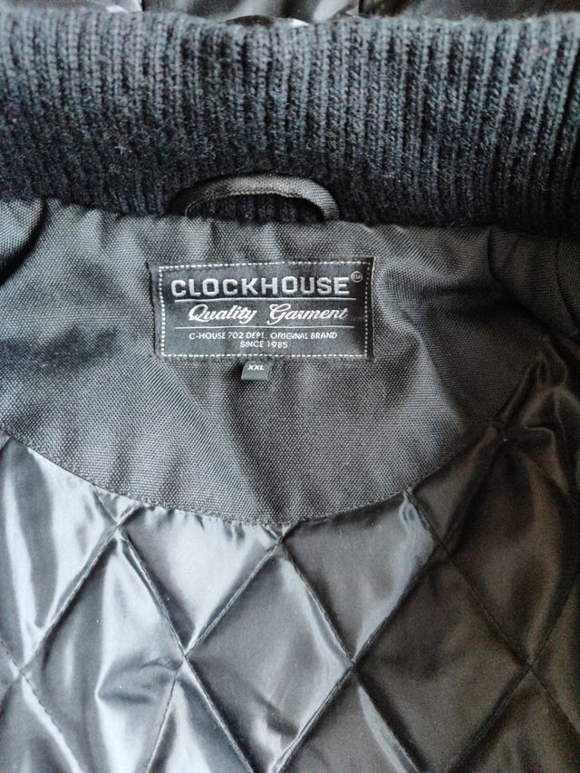 Chaqueta bomber negra hombre talla XXL