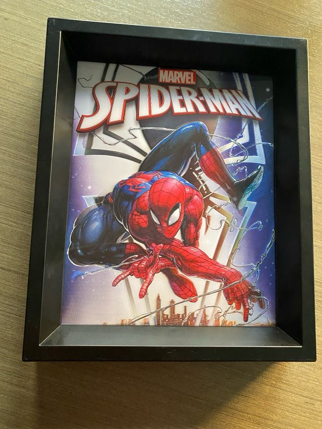 MARVEL Spiderman 3D costume classico e Venom - Quadro