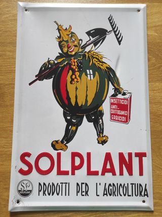 Targa Pubblicitaria Solplant 