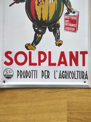 Targa Pubblicitaria Solplant 