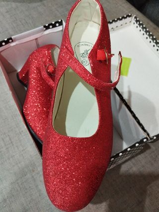 Zapatos rojos disfraz 