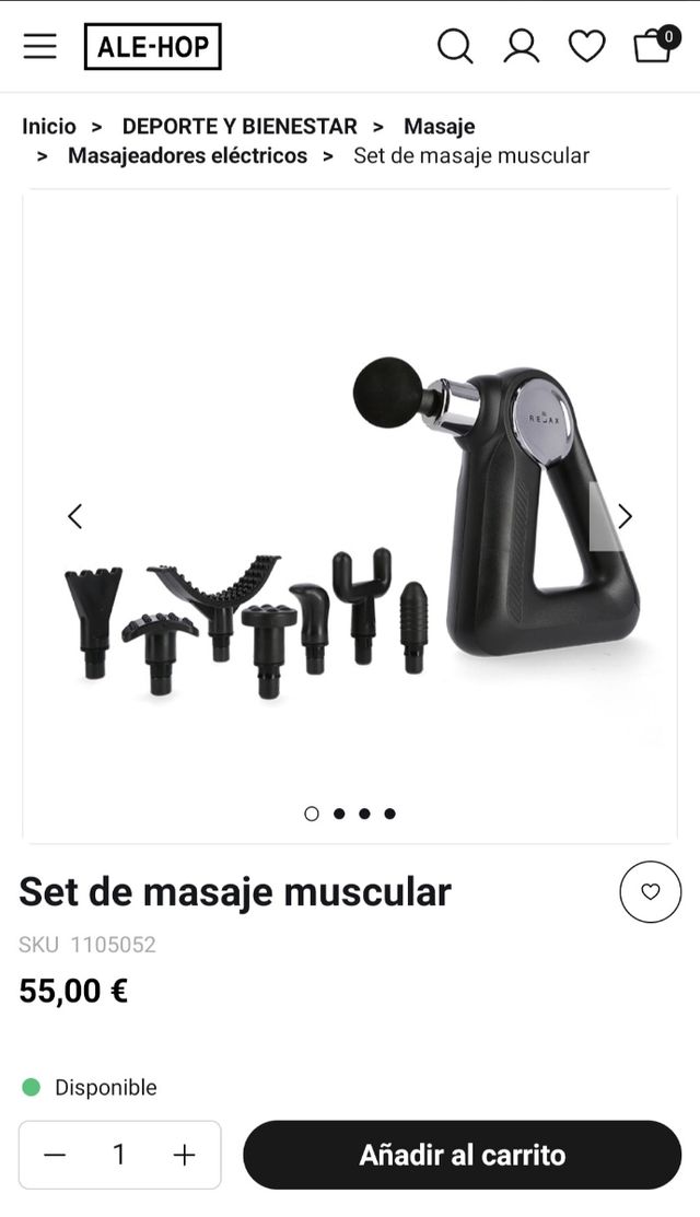 Set de masaje muscular Ale-hop NUEVO