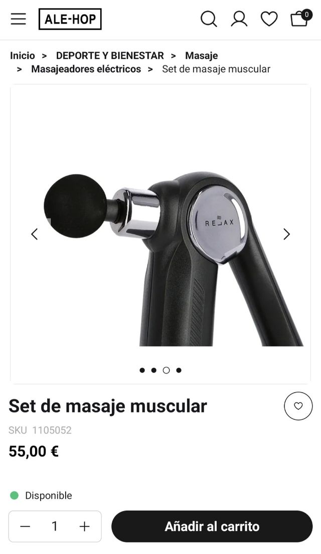 Set de masaje muscular Ale-hop NUEVO