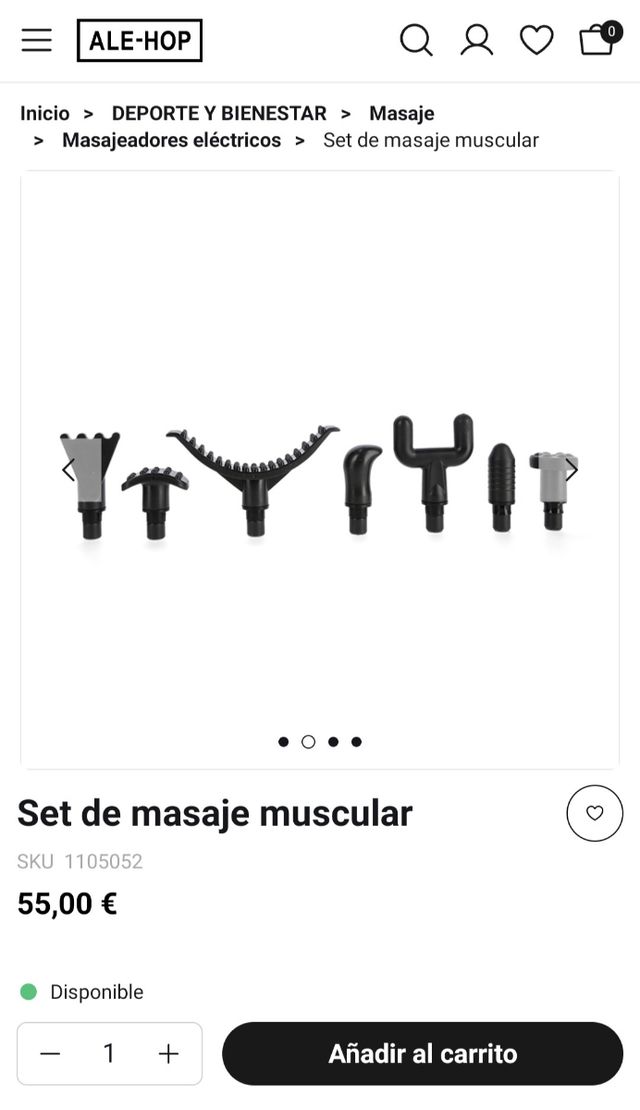Set de masaje muscular Ale-hop NUEVO