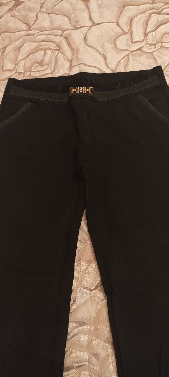 Pantalone nero donna elastico