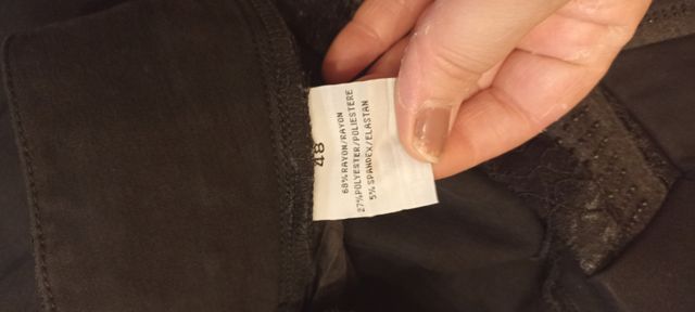 Pantalone nero donna elastico