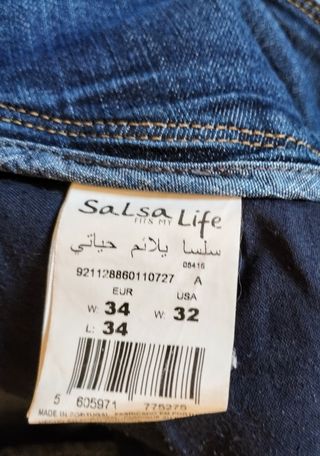 Pantalón vaquero  Salsa, Talla 34