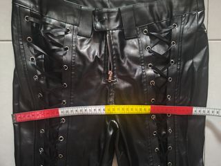 Pantalones poliéster imitación cuero
