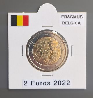 2 Euros erasmus Belgica escasa