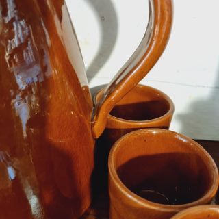 Jarra y vasos de terracota 08/2024/3353