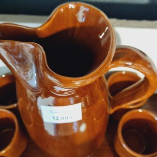 Jarra y vasos de terracota 08/2024/3353