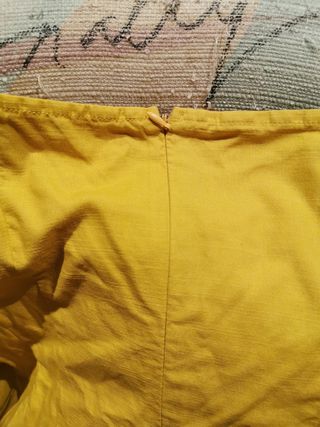 Vestido amarillo mostaza largo