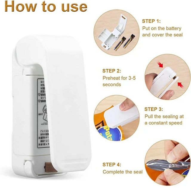 Sellador bolsas de plástico