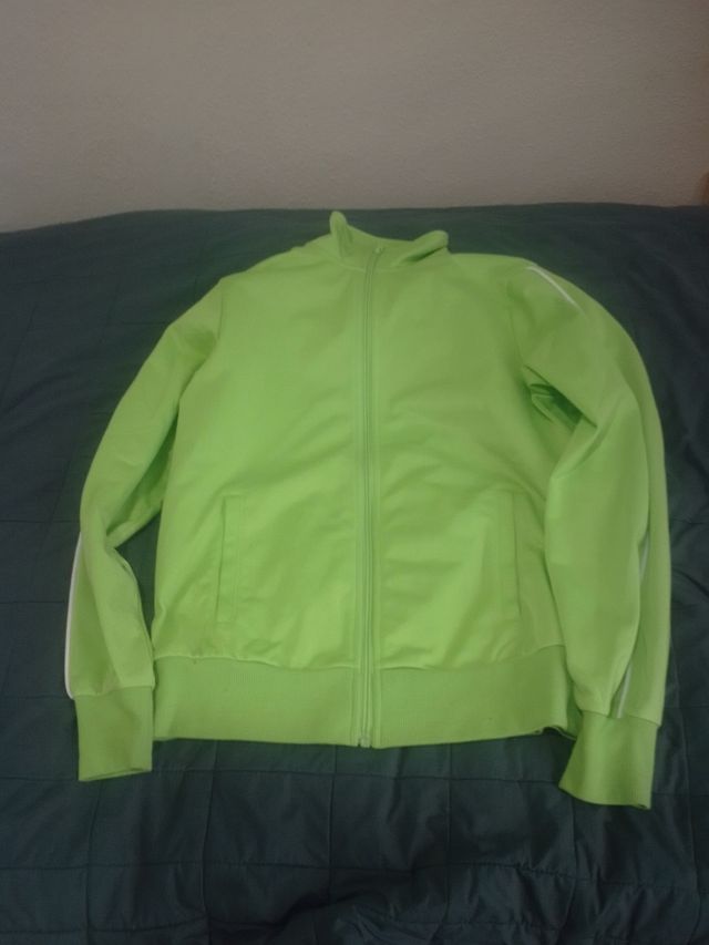 Felpa unisex verde fluo taglia M-L