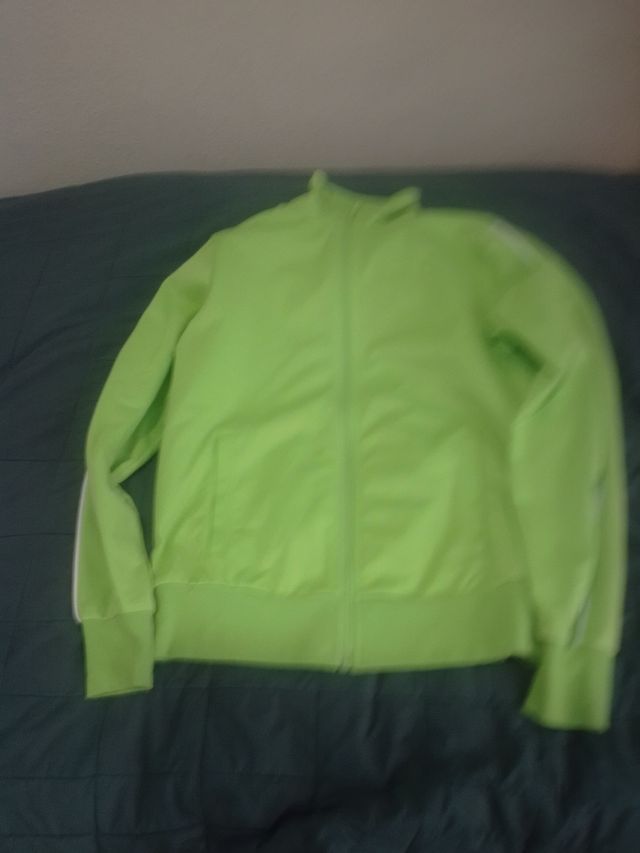 Felpa unisex verde fluo taglia M-L