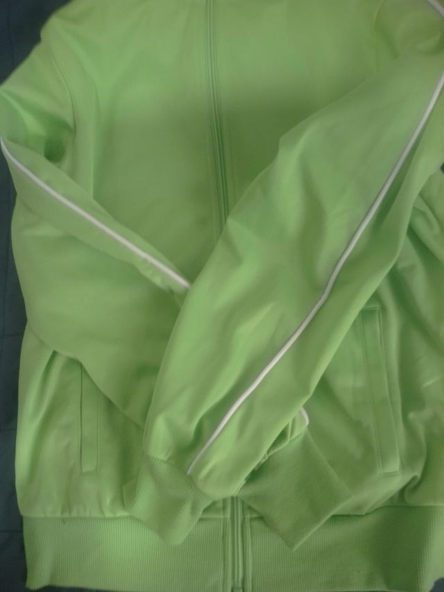 Felpa unisex verde fluo taglia M-L