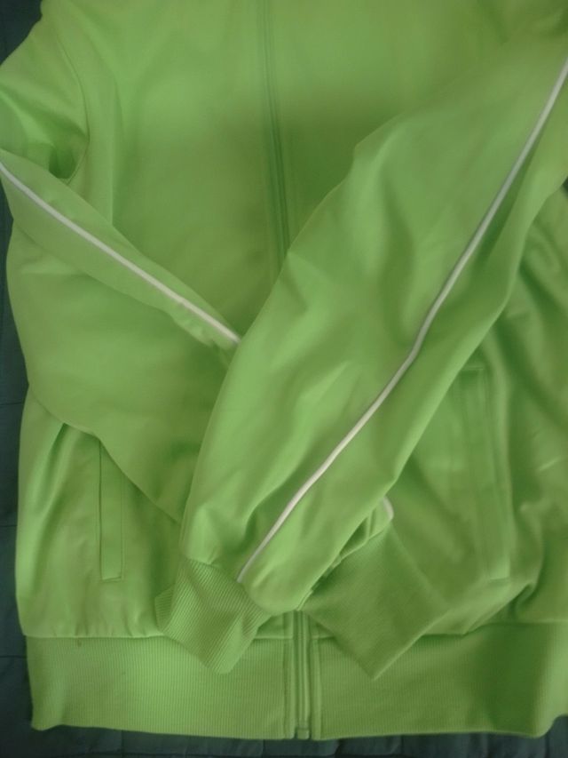 Felpa unisex verde fluo taglia M-L