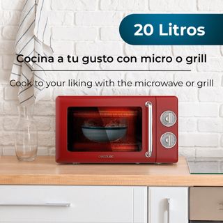 Microondas Rojo vintage