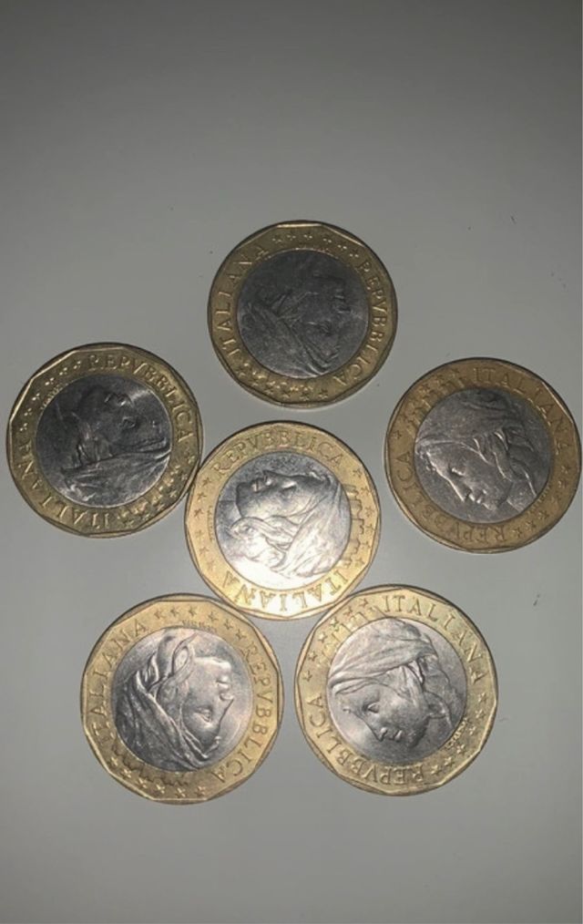 Mille lire con errore 6 Pezzi 