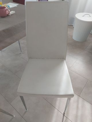 set 5 Sedie in vera pelle bontempi