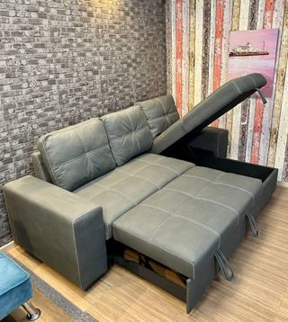 SOFA CAMA GRIS NUEVO