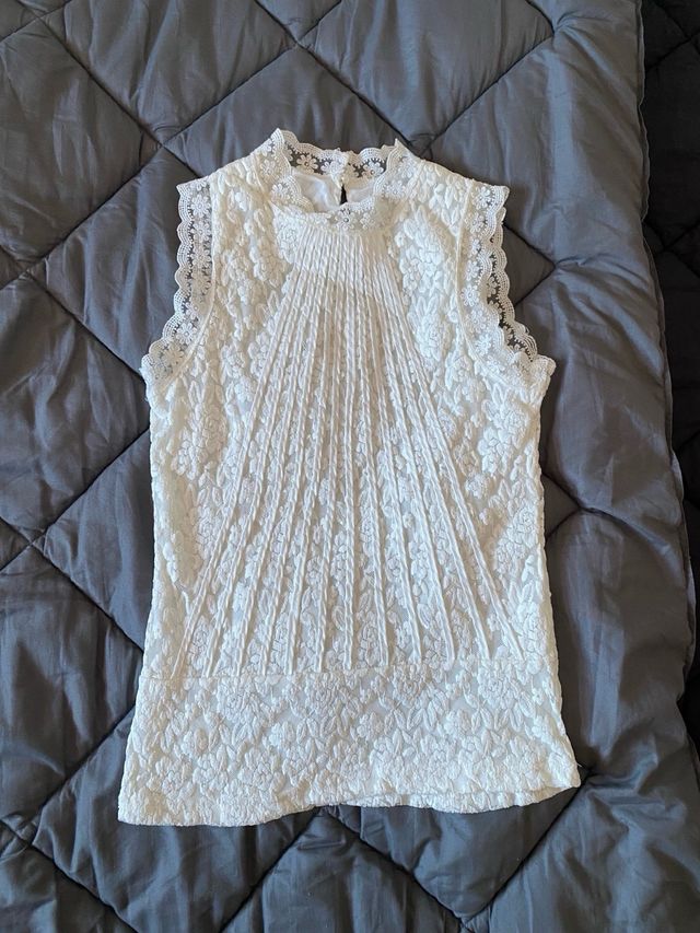 Top bianco in pizzo
