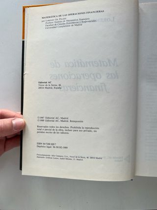 Matematica de las operaciones financieras