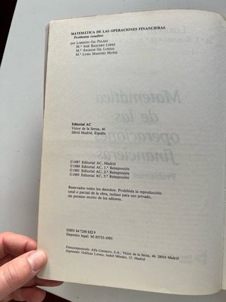 Matematica de las operaciones financieras