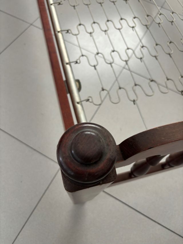 Letto singolo Fantoni in legno stile old america