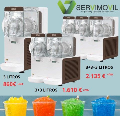 MAQUINARIA GRANIZADORA COMPACTA DE 3 LITROS