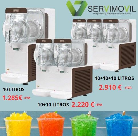 MAQUINARIA GRANIZADORA COMPACTA DE 3 LITROS