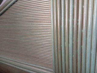 Conjunto verde de muebles verde para dormitorio.