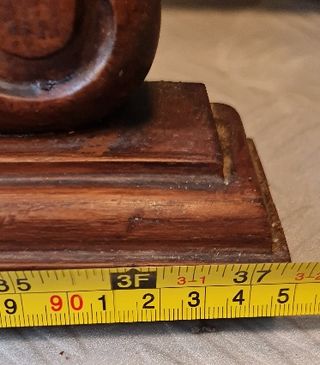 Espejo biselado de madera de castaño