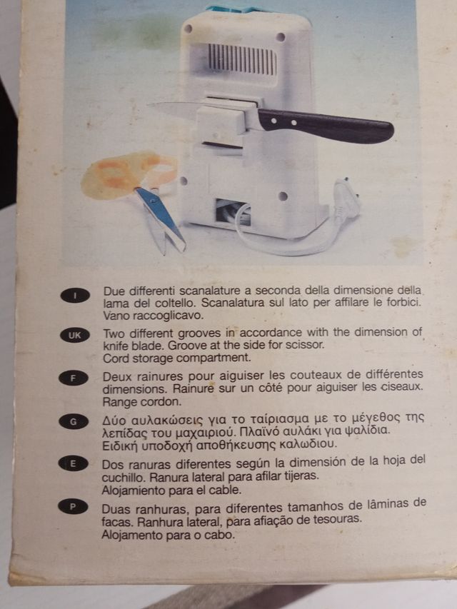 Abridor de latas eléctrico afilador cuchillos etc