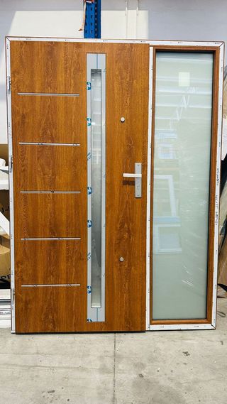 Ventana PVC Oscilante 400x400 Vidrio Mate Blanco