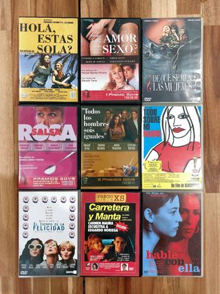 Lote 9 películas DVD cine Español