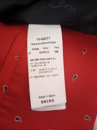 Traje comunión niño