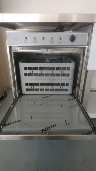 Fregadero Inox con Lavavasos de 40x40 Platinum