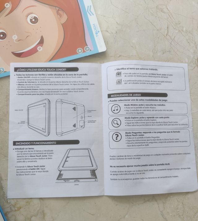 Educatouch junior sobre el cuerpo humano