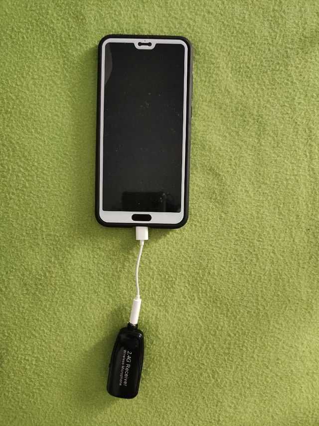 Micrófono transmisor inalámbrico