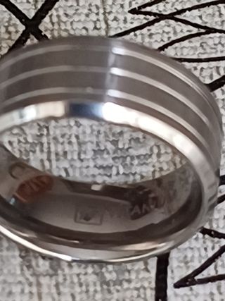 Anillo de titanio. Talla 17