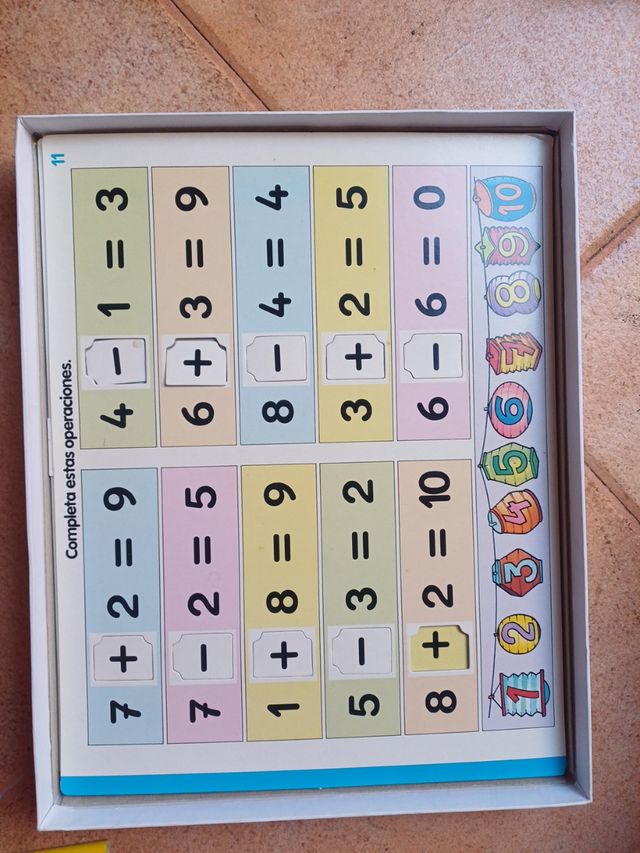 Juego de sumar y restar