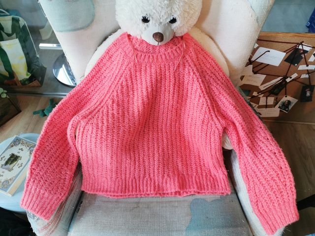 Jersey grueso rosa M