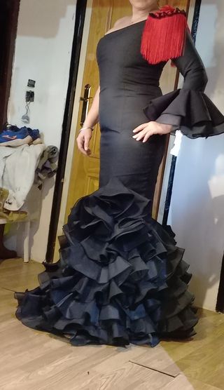 VESTIDO DE GITANA NEGRO