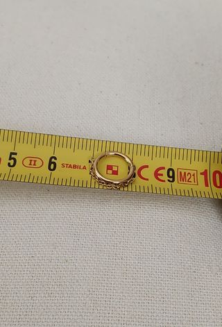 Aro clicker titanio con cadena