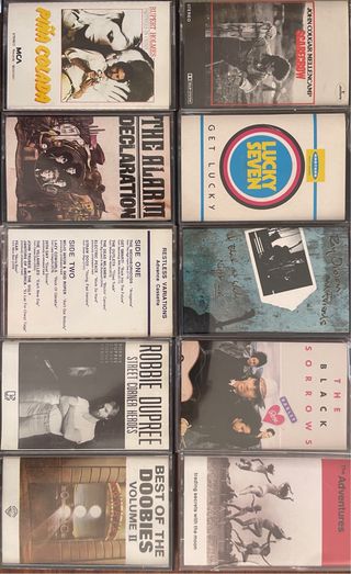 Cintas Cassette Pop, Rock, Country